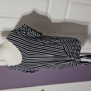 Dark Navy and White tunic